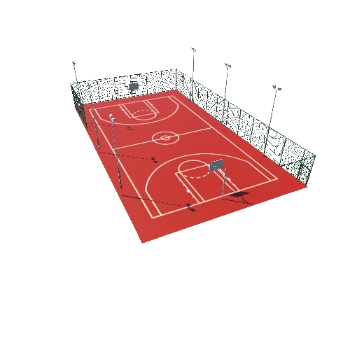 Modular Basketball Court A6 Triangulate